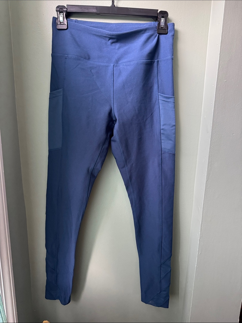 Mondetta Navy Blue Pocketed Active Leggings Size Small